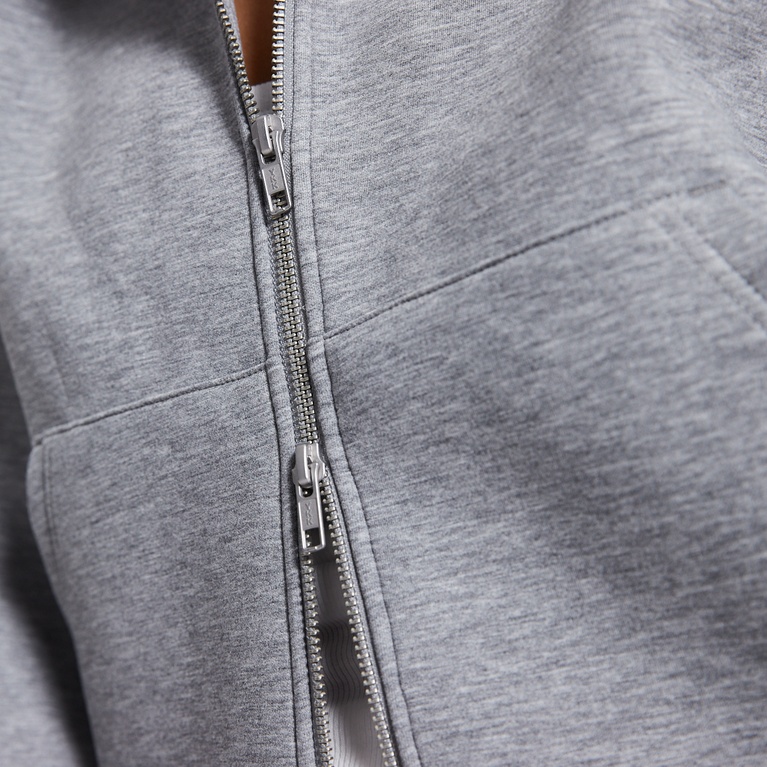 Boxy scuba zip hoodie "Lumi"